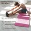 MSPORTS Gymnastikmatte Premium inkl. Tragegurt + Übungsposter + Workout App I Hautfreundliche Fitnessmatte 190 x 80 x 1,5 cm - Pastellpink - Phthalatfreie Yogamatte
