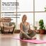 MSPORTS Gymnastikmatte Premium inkl. Tragegurt + Übungsposter + Workout App I Hautfreundliche Fitnessmatte 190 x 80 x 1,5 cm - Pastellpink - Phthalatfreie Yogamatte