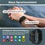 Fitpolo Smartwatch Herren Damen, 1.8" Smart Watch mit Telefonfunktion/Alexa, Fitnessuhr mit Herzfrequenz/Schlafmonitor, IP68 Wasserdicht Smartwatch für iPhone/Android, Uhren Herren Schrittzähler