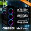 Greed® MK2 Lite - Entry Gaming PC mit Intel Core i5 10400F + Nvidia Geforce RTX 3050 - Ultra Schneller RGB Computer + 4K Raytracing Rechner mit 4,30 GHZ - 16 GB DDR4 RAM - 512 GB SSD - WLAN + W11 Pro