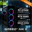 Greed® MK2 - High End Gaming PC - AMD Ryzen 7 5700X & Nvidia Geforce RTX 5060 - Ultra Schneller RGB Computer + 4K Raytracing Rechner mit 4,6 GHZ - 32 GB DDR4 RAM - 1TB SSD - WLAN + W11 Pro