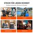 Jackery 2000 v2 Tragbare Powerstation mit 2 * 100W Solarpanel, 2042Wh Solargenerator mit 2200W Ausgang, LiFePO4 Batterie Schnellladung für Camping, Wohnmobil, Off-Grid